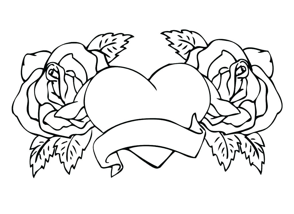 1024x744 Roses Printable Coloring Pages Deepart