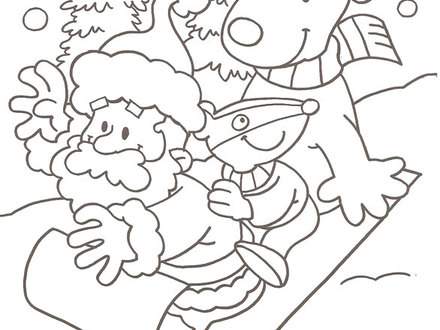 26 Santa In A Sleigh Coloring Page, Santa Claus Coloring Pages 440x330 26 Santa In A Sleigh Coloring Page, Santa Claus Coloring Pages