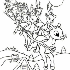 Santa Coloring Pages Give The Best Coloring Pages 268x268 Santa Coloring Pages Give The Best Coloring Pages