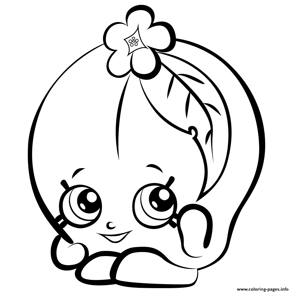 1024x1024 Print Fruit Peachy Shopkins Season 3 Coloring Pages Shopkins