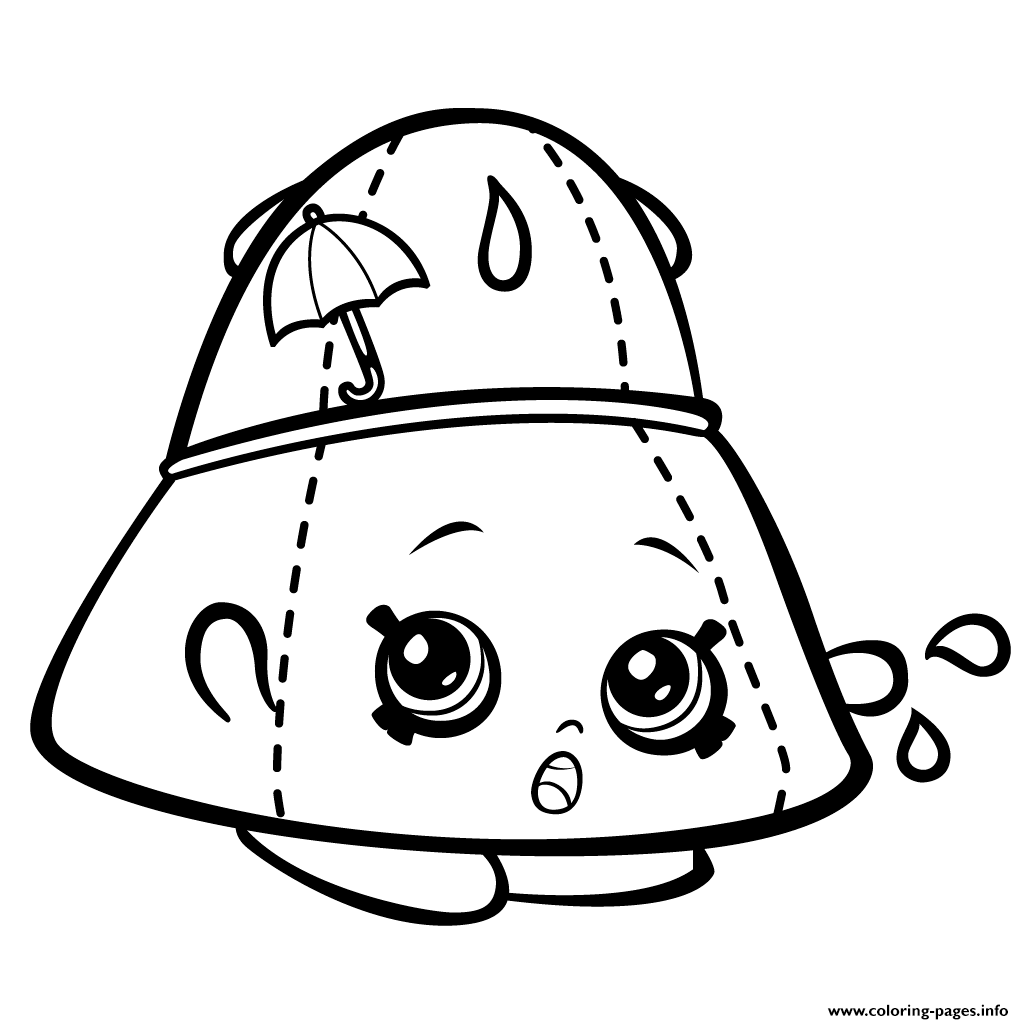 1024x1024 Print Rain Hat Taylor Rayne Shopkins Season 3 Coloring Pages