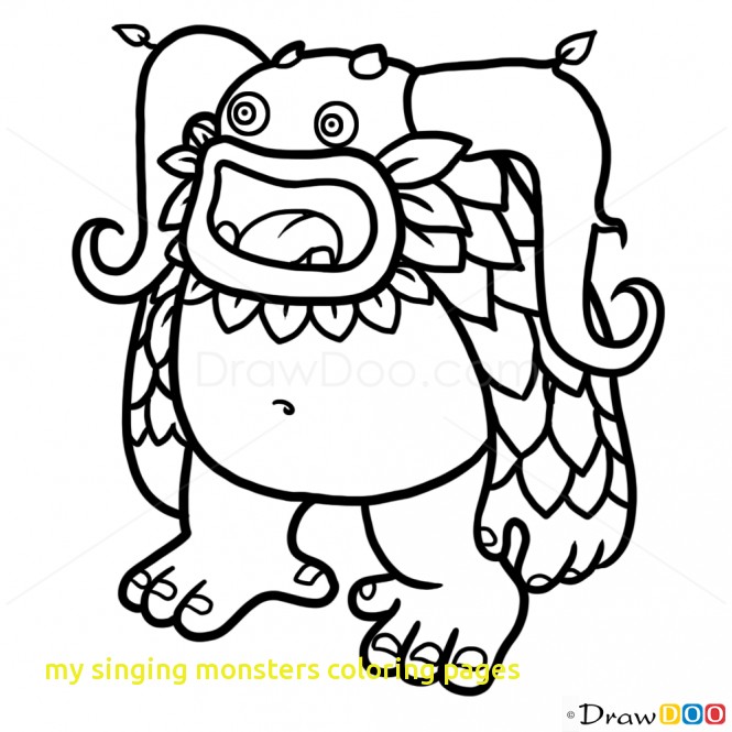 665x665 My Singing Monsters Coloring Pages