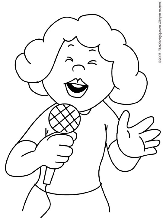 540x720 Female Singer Audio Stories For Kids Amp Free Coloring Pages