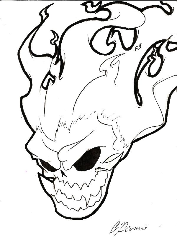 600x806 Flaming Skull Coloring Pages Cool Skull Colouring Pages Sugar