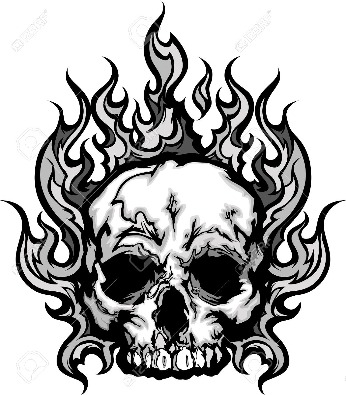 1137x1300 Breakthrough Coloring Pages Skulls Flames Skul