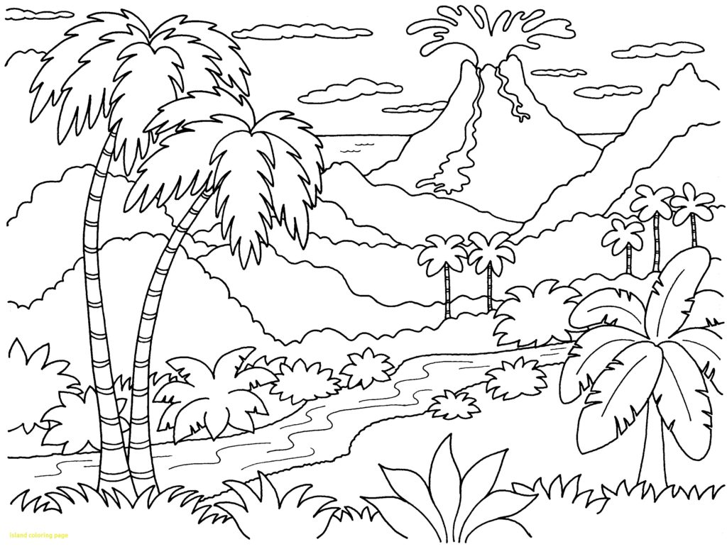 Enchanting Tropical Sunset Coloring Pages Festooning 1024x774 Enchanting Tropical Sunset Coloring Pages Festooning