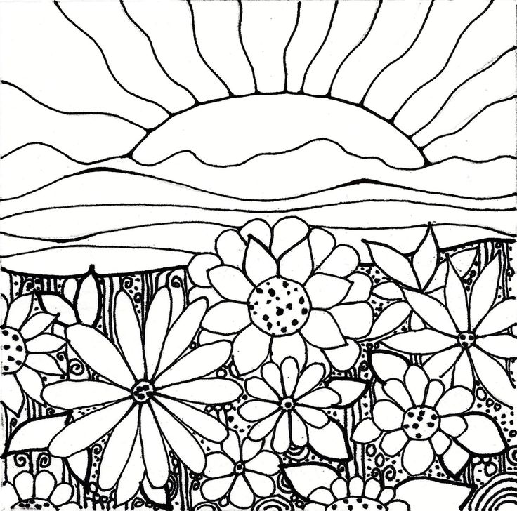 Coloring Pages Of Sunsets 736x728 Coloring Pages Of Sunsets
