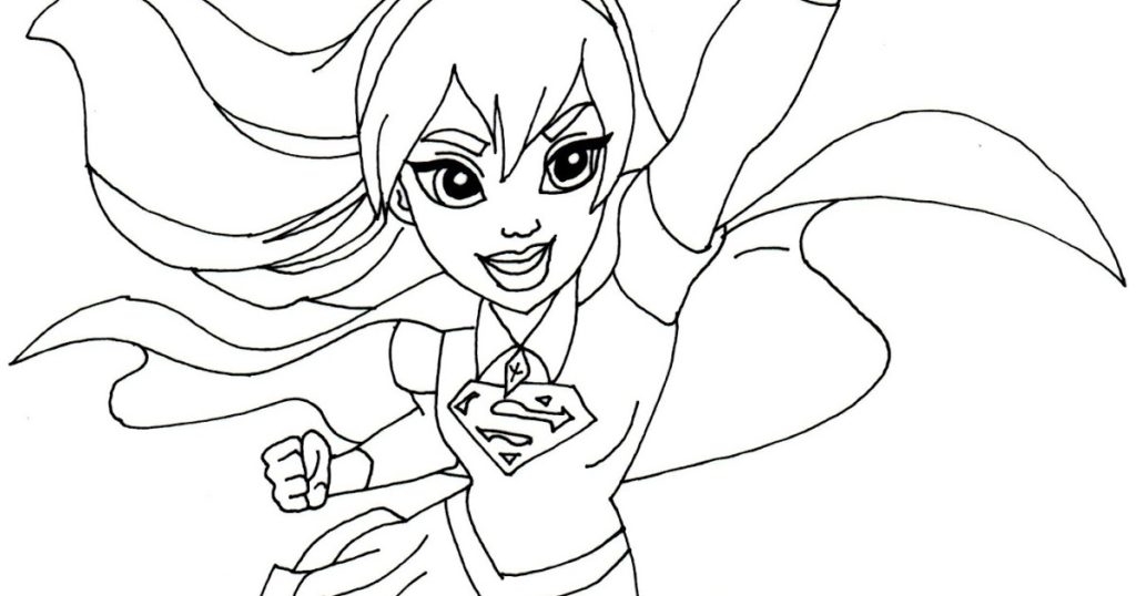 Coloring Pages Of Supergirl