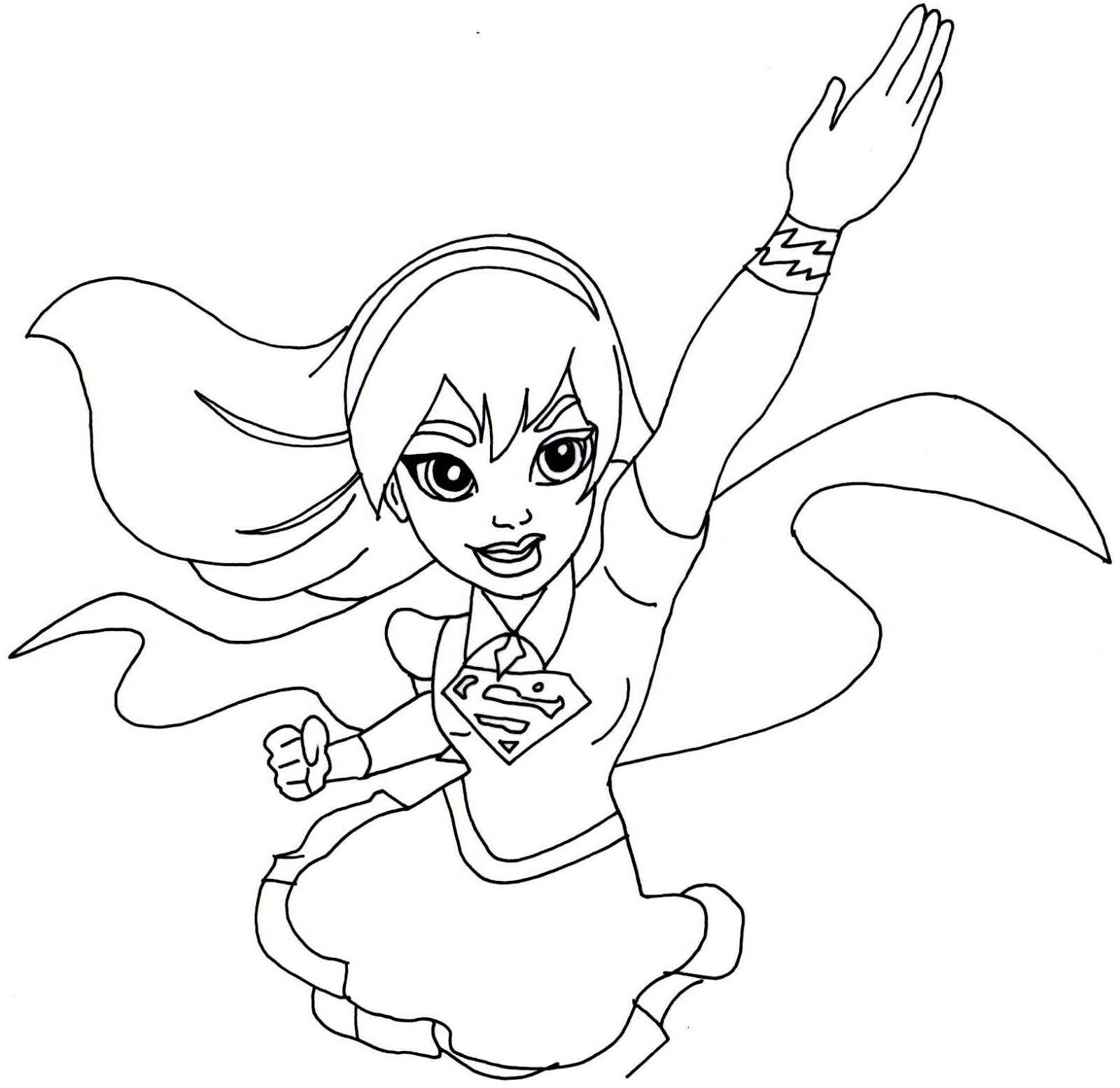 1600x1555 Free Printable Super Hero High Coloring Pages Supergirl Super