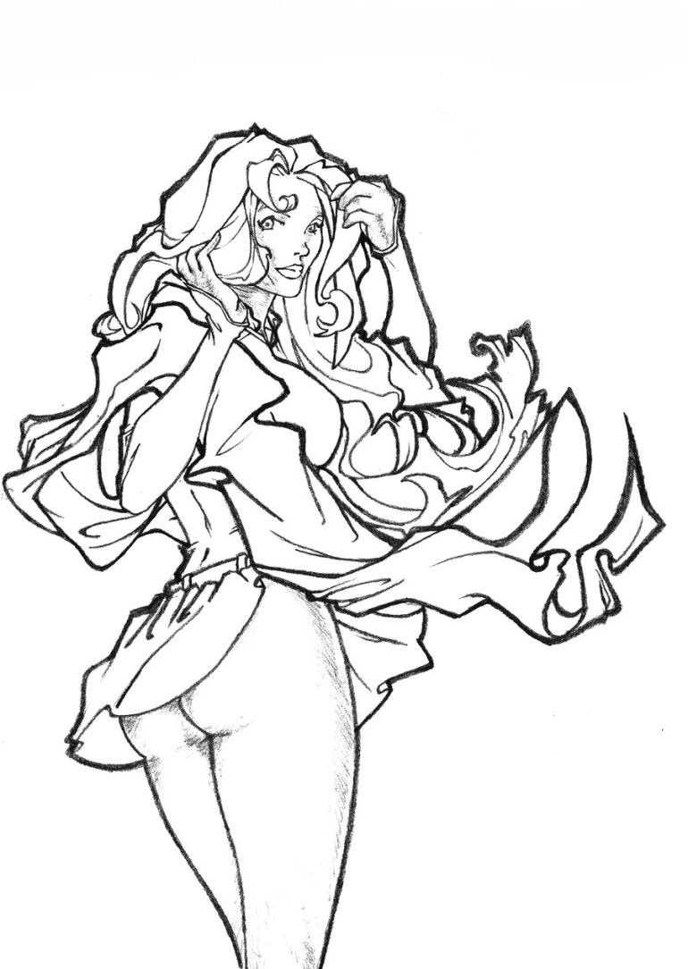 770x1084 Marvellous Supergirl Coloring Pages Download