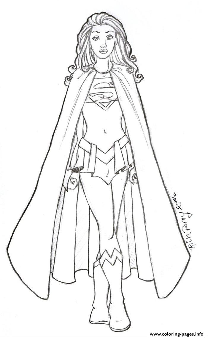 701x1139 Print Supergirl 12 Coloring Pages Coloring