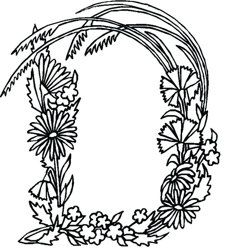 Coloring Pages Of The Letter D