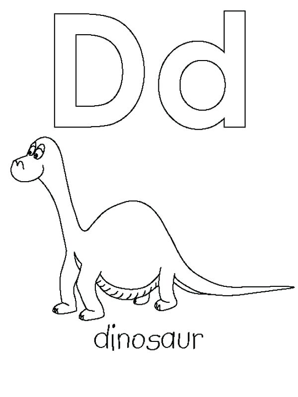 600x800 Letter D Coloring Pages D Coloring Page For Learning Letter D