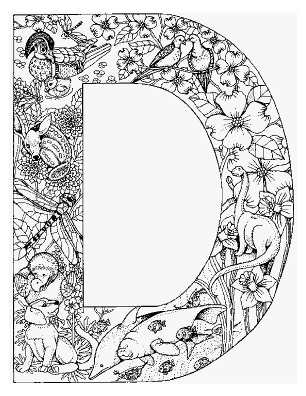 618x800 Alphabet Animal Coloring Pages Letter D Teach It!