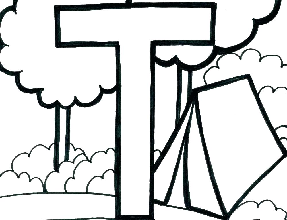 1000x768 The Letter A Coloring Pages