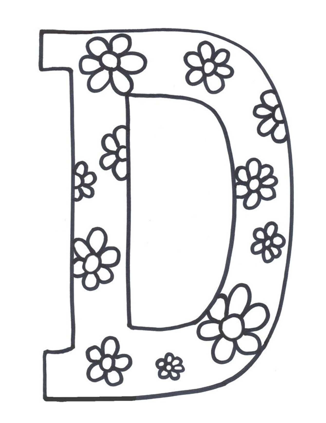 1339x1737 Coloring Pages Letter D Coloring Pages Letter D Letter D Free