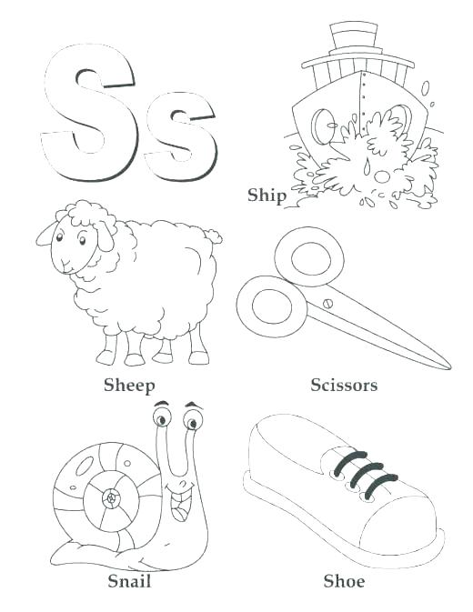 520x673 Letter S Coloring Page Letter S Coloring Page Letter S Coloring