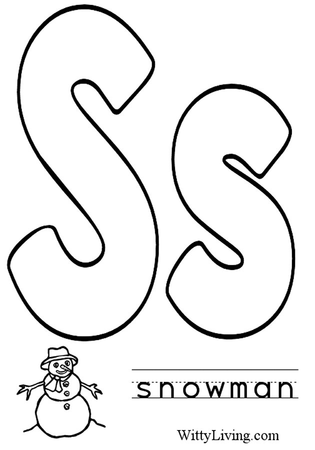 630x900 Letter S Coloring Pages