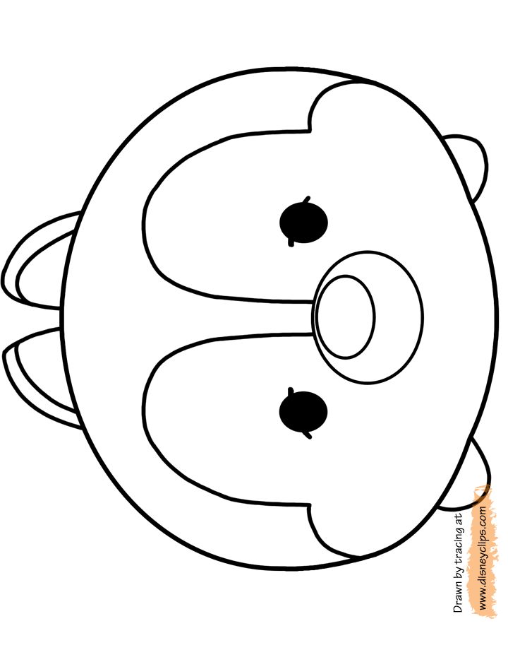 Coloring Pages Of Tsum Tsum