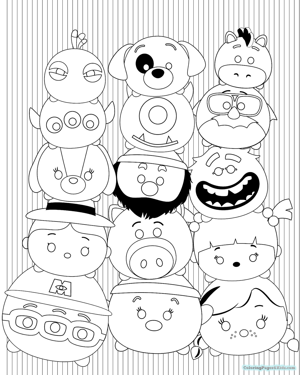 1200x1500 Disney Coloring Pages Tsum Tsum Mickey Coloring Pages For Kids