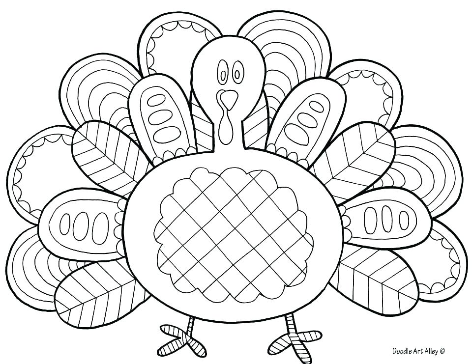 960x741 Free Turkey Coloring Pages For Preschoolers Shippa.co