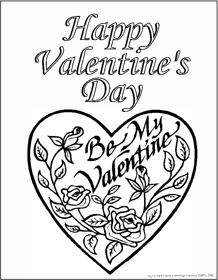8 Valentines Day Coloring Pages Regarding Of Remodel 7 708x908 8 Valentines Day Coloring Pages Regarding Of Remodel 7