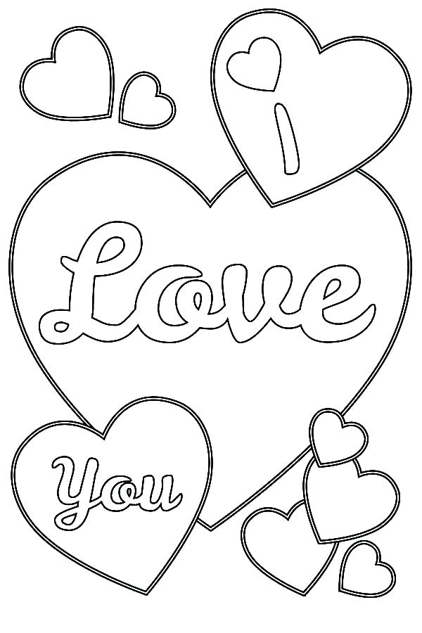 Coloring Pages Of Hearts I Love You Valentines Day I Love You 600x900 Coloring Pages Of Hearts I Love You Valentines Day I Love You