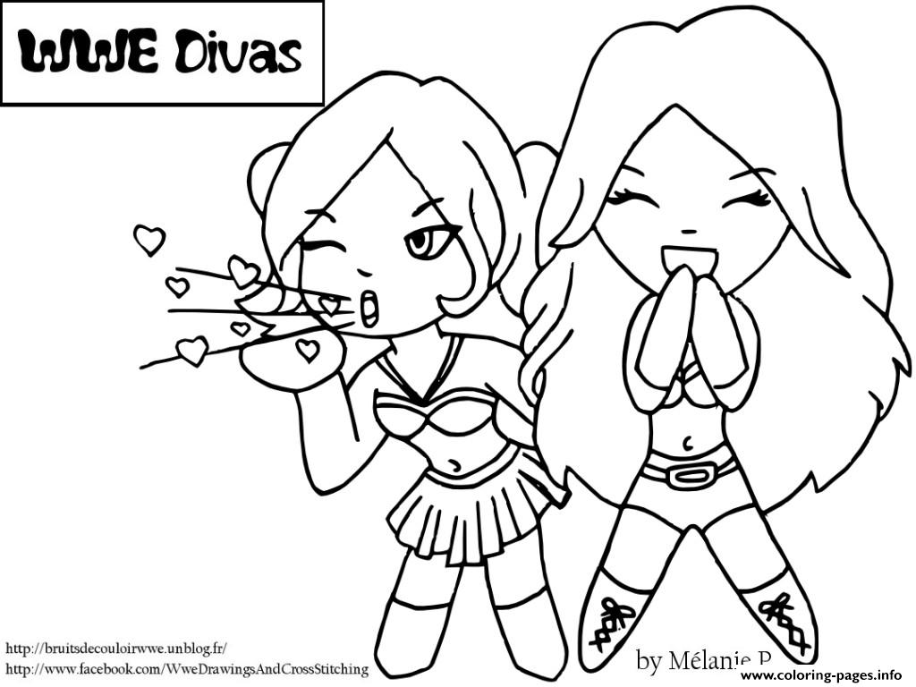 1024x768 Magnificent Wwe Divas Bella Twins Coloring Pages Printable