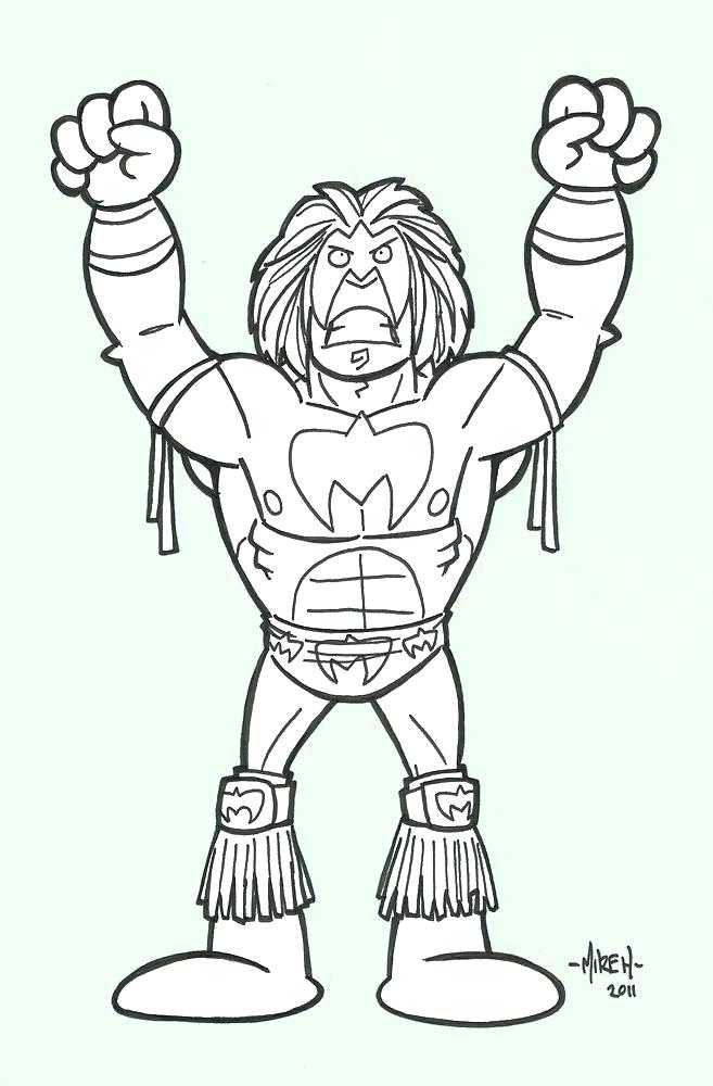 657x1000 Wwe Color Pages Ultimate Warrior Coloring Pages The Ultimate
