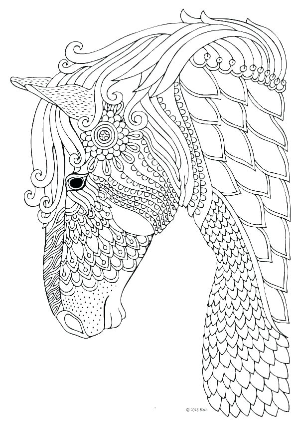 Coloring Pages Of Horses 600x849 Coloring Pages Of Horses