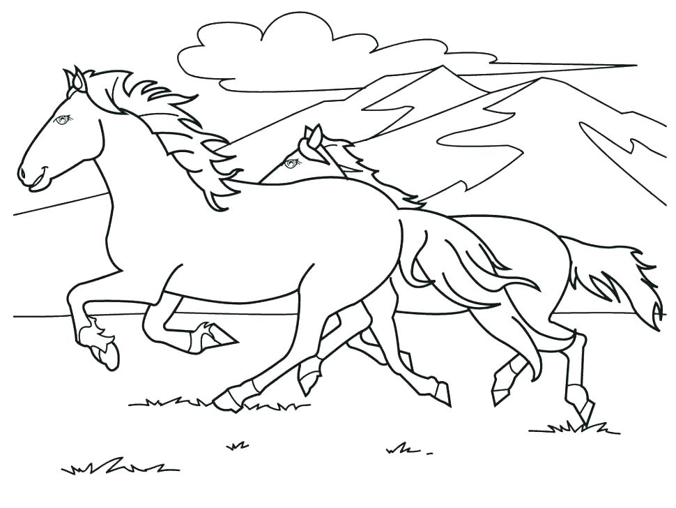 Horse Color Page 970x728 Horse Color Page