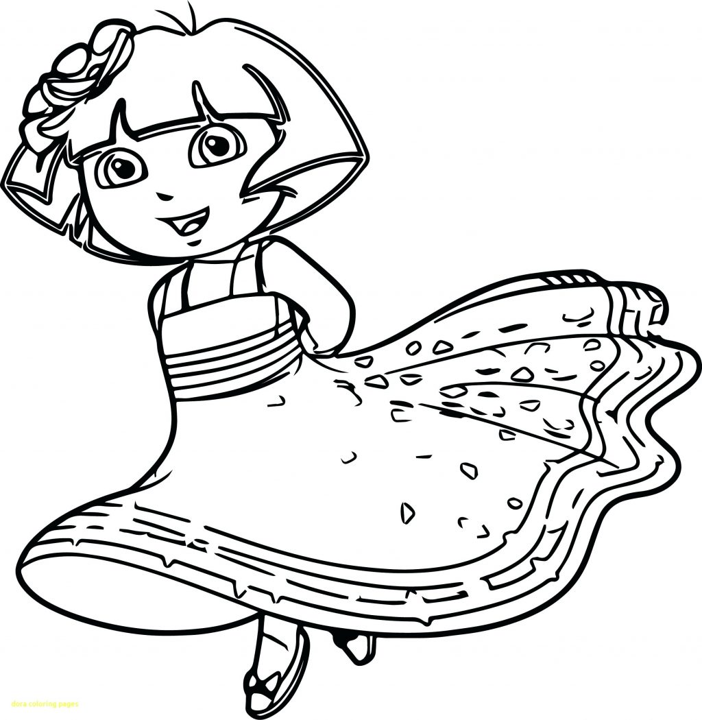 1024x1050 Dora Coloring Pages Online Best Of Sheets Games