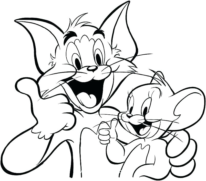 804x709 Coloring Pages Of Tom And Jerry Ng Pages Tom Games Online And Page
