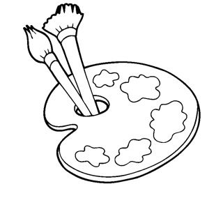 320x320 Paint Coloring Pages Painting Page Az Pai On Famous Painting