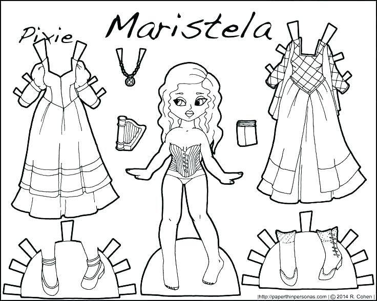 736x588 Coloring Pages Paper Dolls Professional
