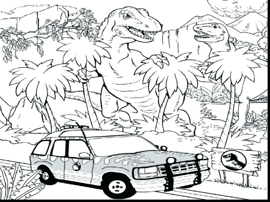 878x658 Jurassic Park Coloring Pages Jurassic World Coloring Pages