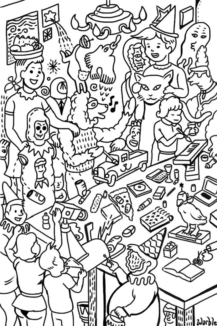 Coloring Pages Party at GetColorings.com | Free printable colorings ...