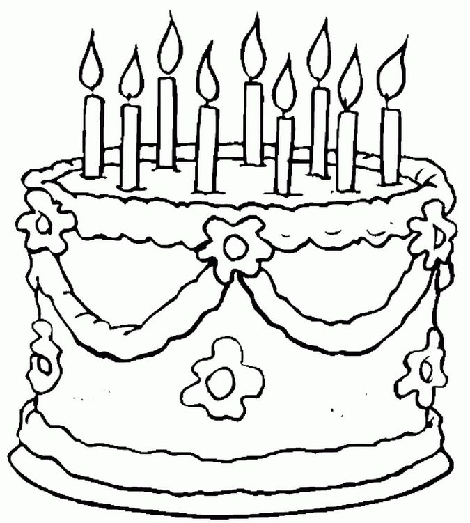 675x751 Birthday Party Coloring Pages