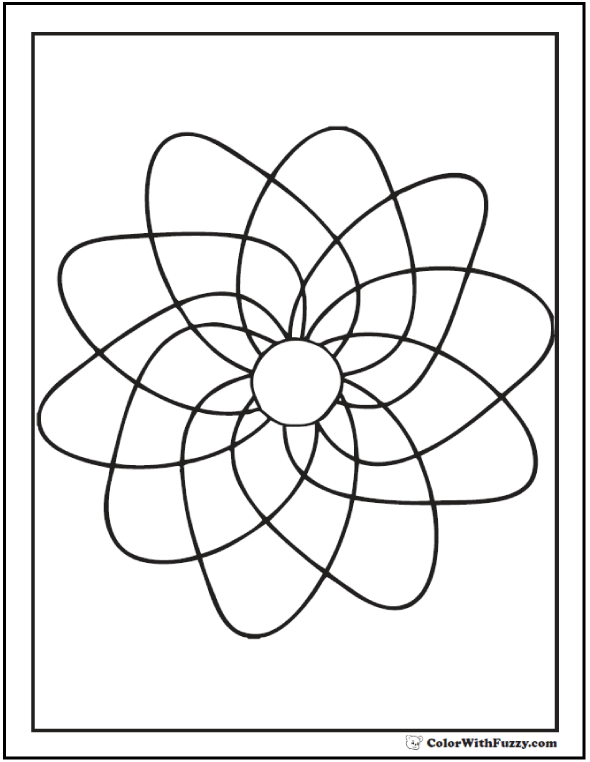 Geometric Coloring Pages To Print And Customize 590x762 Geometric Coloring Pages To Print And Customize