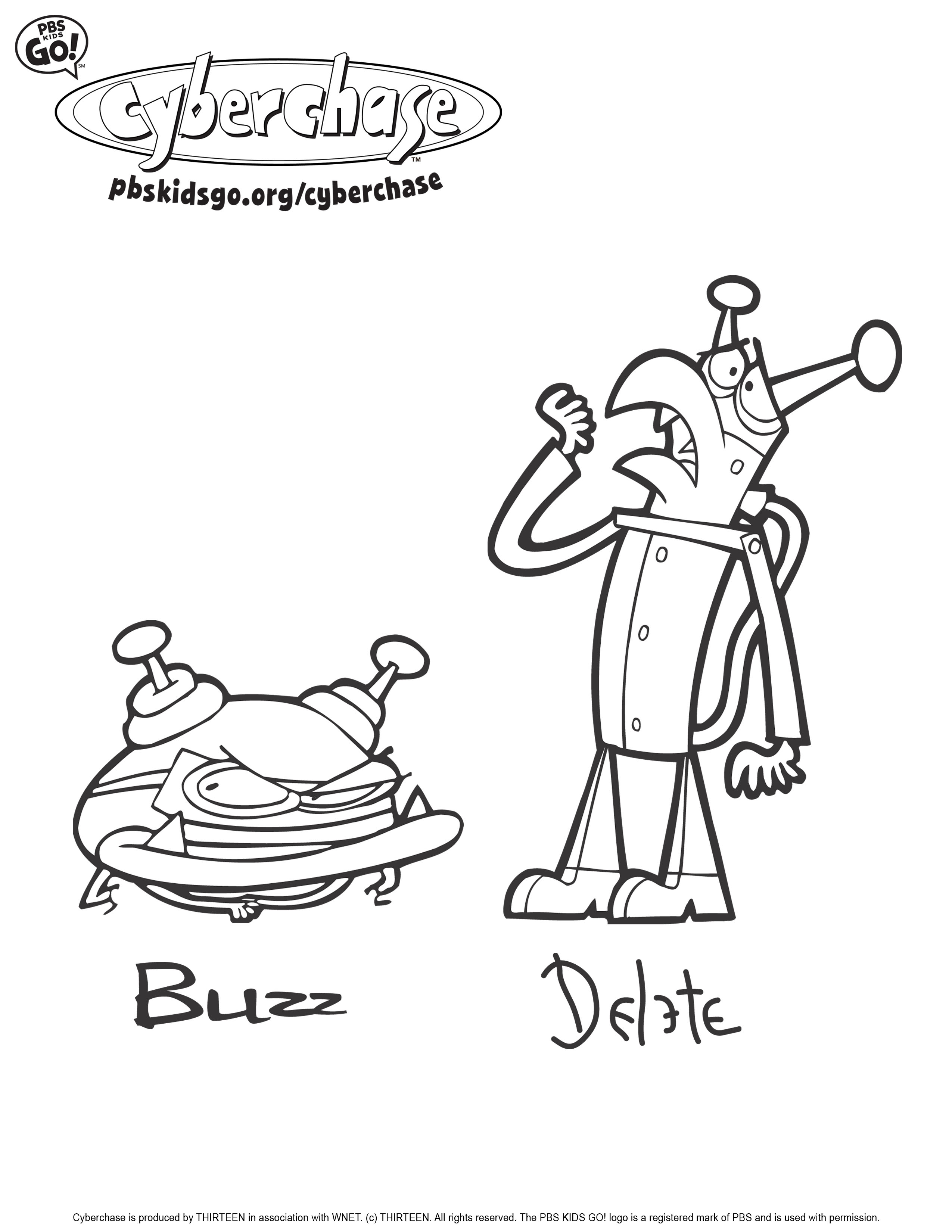 Cyberchase. Coloring Pages Pbs Parents 2550x3300 Cyberchase. Coloring Pages Pbs Parents