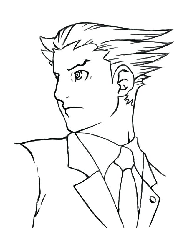652x775 Phoenix Wright Coloring Page By On Phoenix Coyotes Coloring Pages