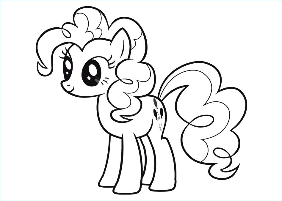 My Little Pony Coloring Pages Pinkie Pie 948x676 My Little Pony Coloring Pages Pinkie Pie