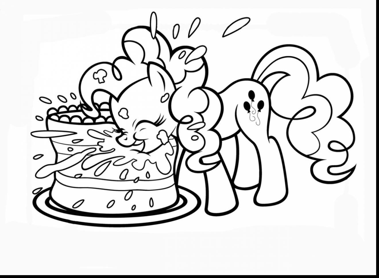 My Little Pony Birthday Coloring Pages 1320x968 My Little Pony Birthday Coloring Pages