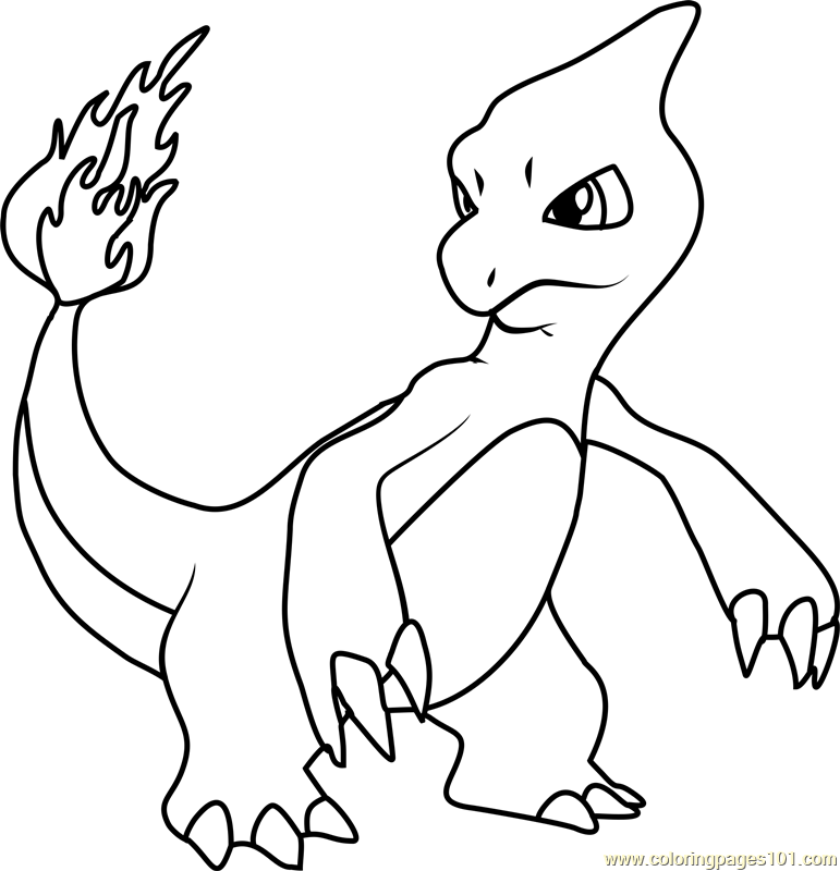 Charmeleon Pokemon Coloring Page For Funny Print Charmander 771x800 Charmeleon Pokemon Coloring Page For Funny Print Charmander