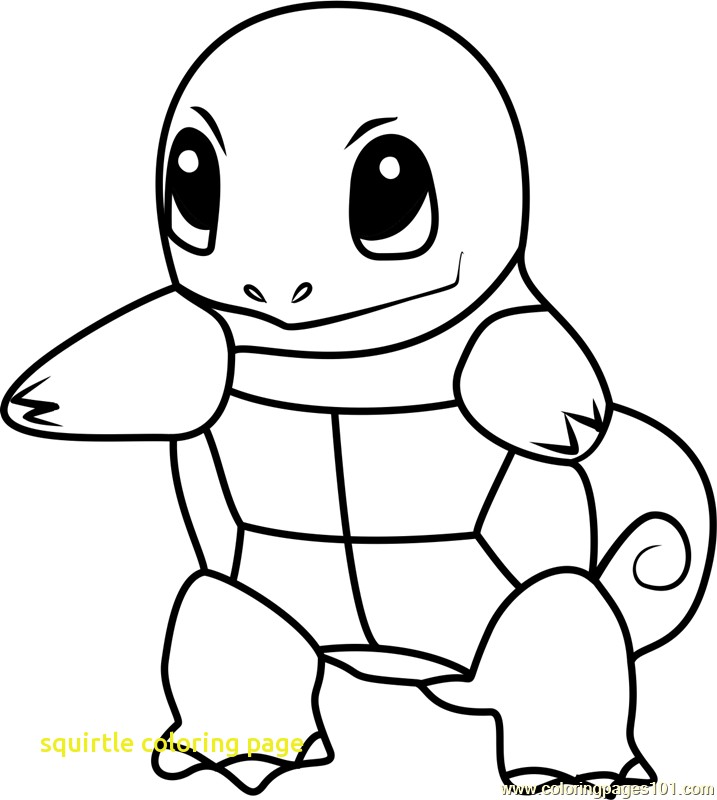 717x800 Squirtle Coloring Page With Squirtle Pokemon Go Coloring Page Free