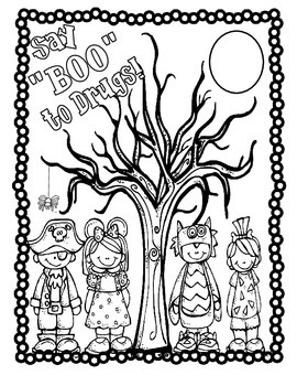 270x350 Drug Free Coloring Sheets Red Ribbon Week Posters High School