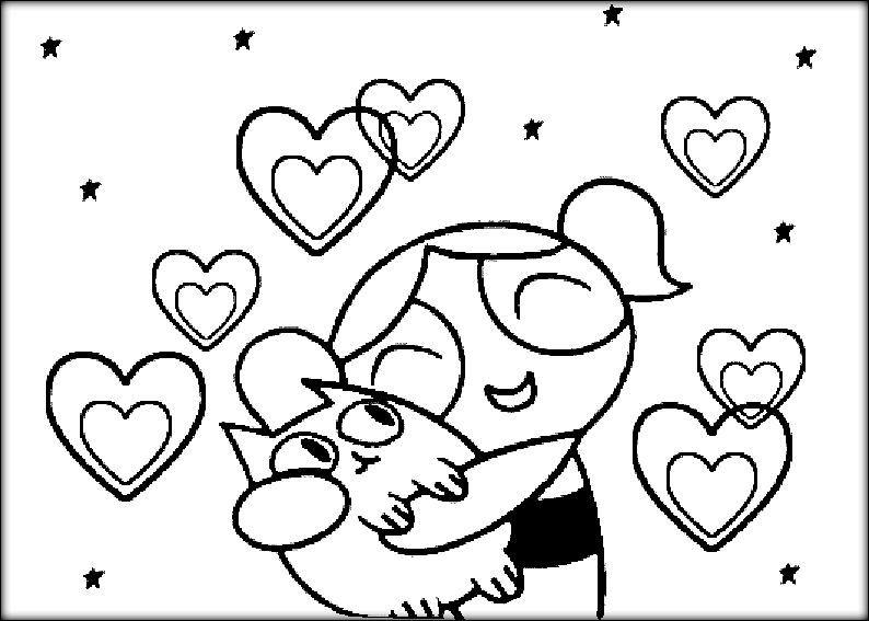 794x567 Powerpuff Girls Coloring Pages
