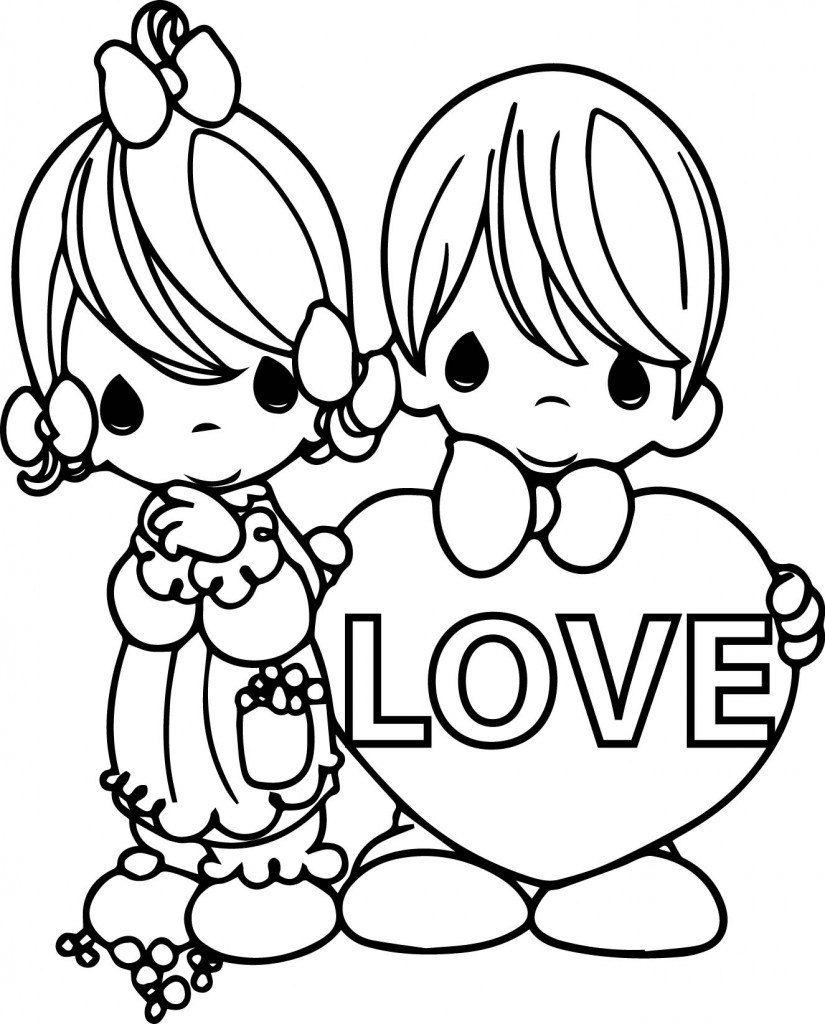 Coloring Pages Precious Moment