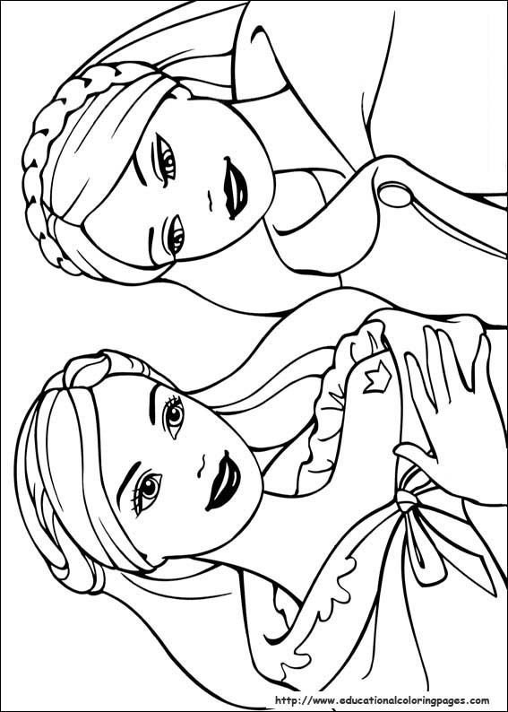 Barbie Princess Coloring Pages Free For Kids 567x794 Barbie Princess Coloring Pages Free For Kids