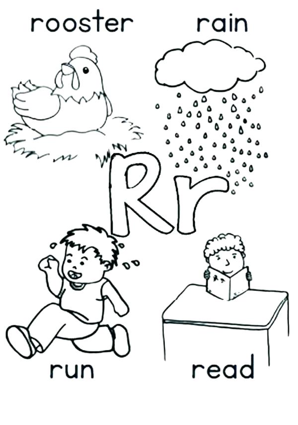 600x856 Letter A Coloring Pages Printable Letter R Coloring Page Letter R